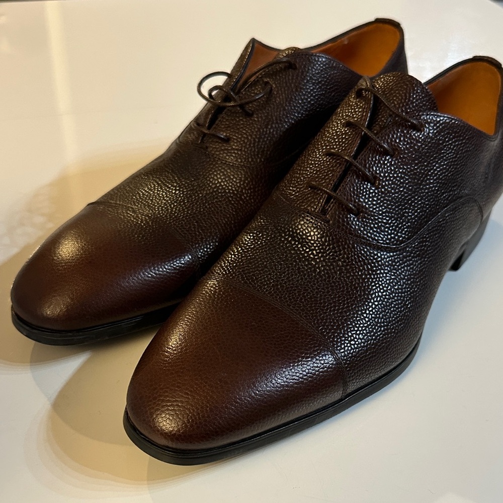 Classic Brown Leather Men's Shoes